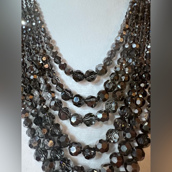Talbots Gunmetal Cascade Necklace - Picture 7 of 9